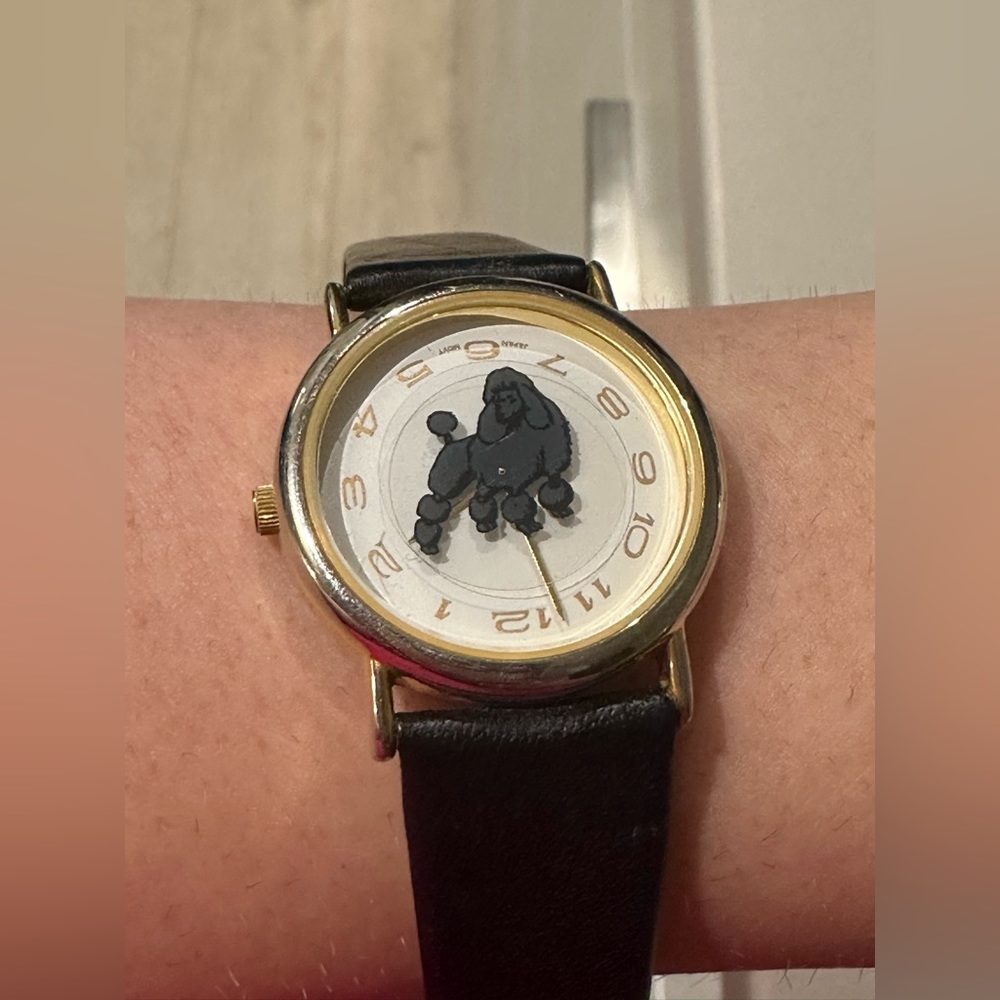 Timex Wrap watch poodle doodle dog GUC some minor scratches